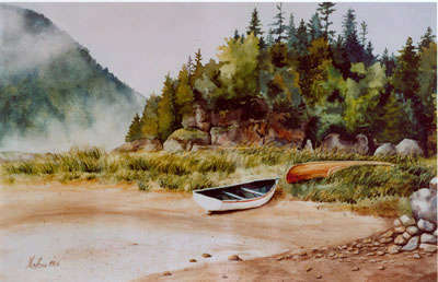 medium Aquarelle - Peinture - Aline Labrie
