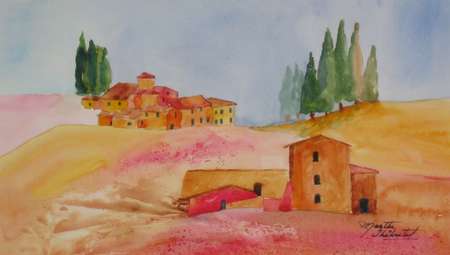medium Aquarelle - Peinture - Marthe Thiboutot