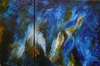 Francine Blais - Respirer le bleu du soir - Dyptique