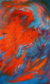 Margot Mérette - homme coq et cheval de feu