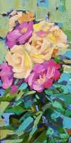 Victoria Cananova - Roses sur bleu