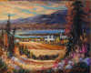 Pierre Labrecque - Kamouraska et les montagnes de Charlevoix vue du rang Pelletier
