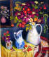 Pierrette Leclaire - Clématites et vase