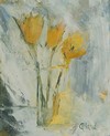 Renée Allard - Fleurs jaunes