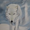 Angèle Gosselin - Méfiance du loup blanc