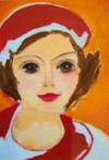 Lisette Lacombe Gill - Femme au chapeau rouge