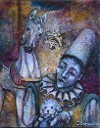  Domaski - Pierrot et bichon au cirque